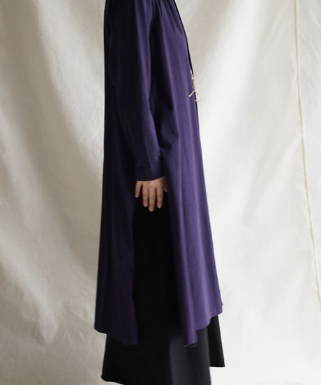 Len moon circle long slit coat  SHIKON
