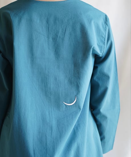 wing neck OP  SMOCKY TURQUOISE