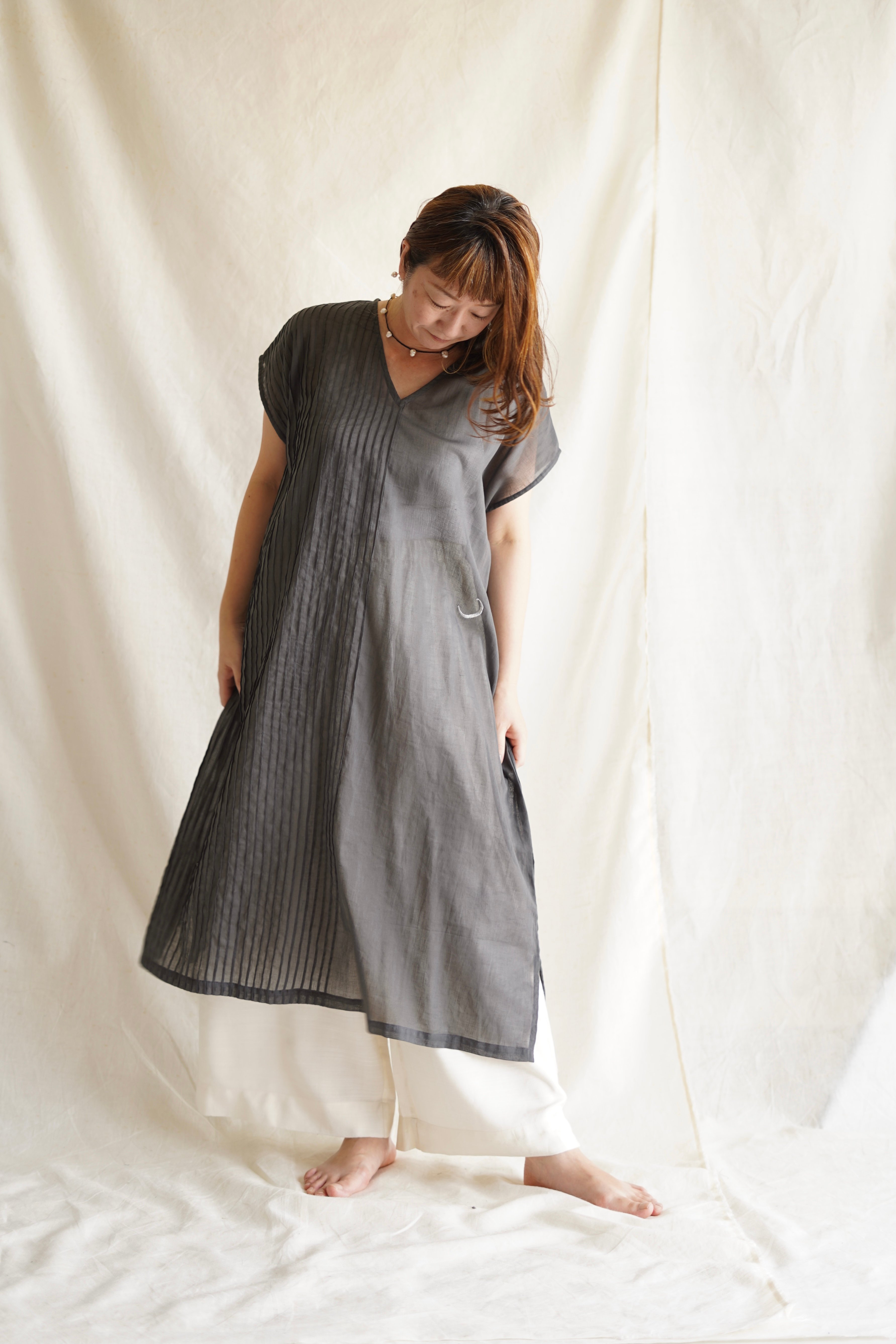 cotton pintuck OP SUMIKURO | Little Eagle