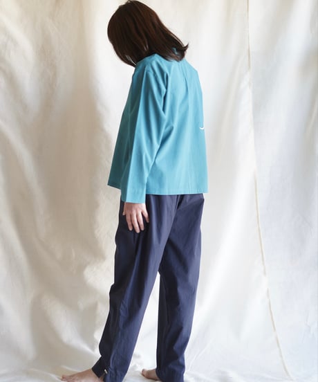 wing neck PO  SMOCKY TURQUOISE