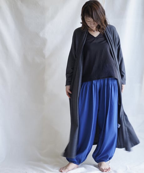 cotton spiral moon KIMONO coat  SUMIKURO