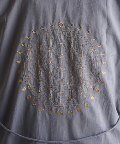 moon circle flower of life robe coat  SUMIKURO