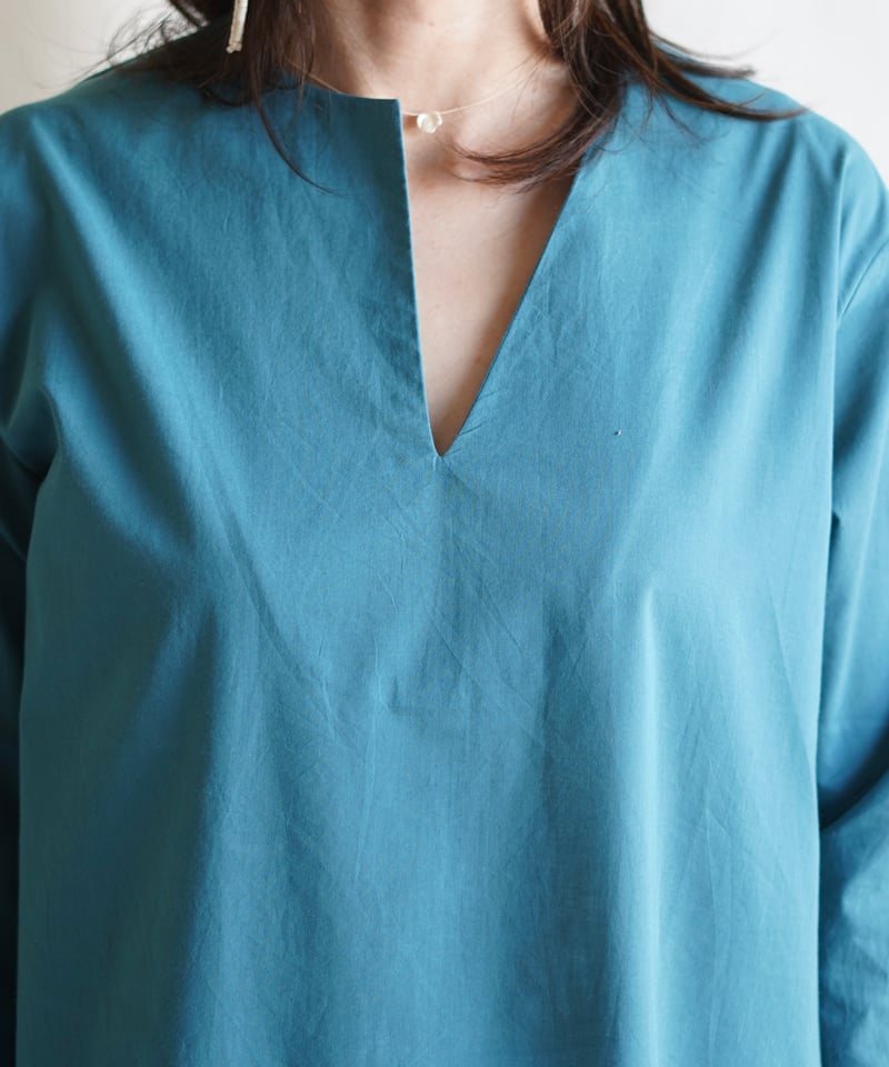 little eagle/リトルイーグル＊wing neck wing neck OP SMOCKY TURQUOISE | Little Eagle