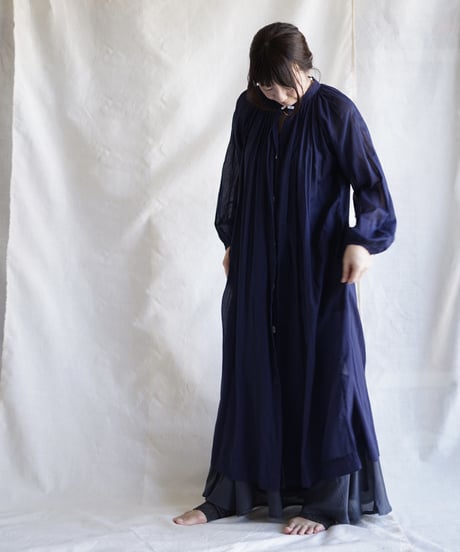 cotton bretagne long coat    MIDNIGHT