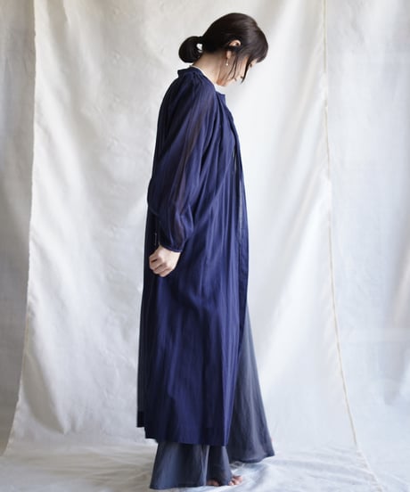 cotton bretagne long coat    MIDNIGHT