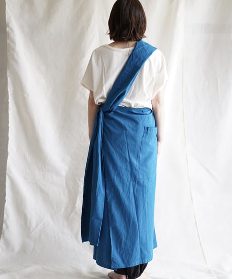 cotton linen KIMONO salon TURQUOISE
