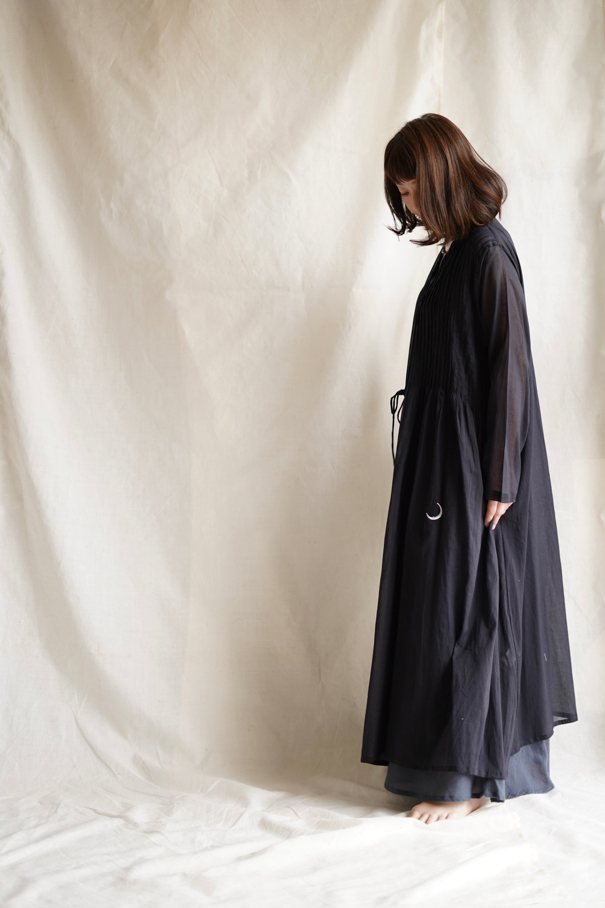 cotton pintuck cache-coeur SHIKKOKU | Little E