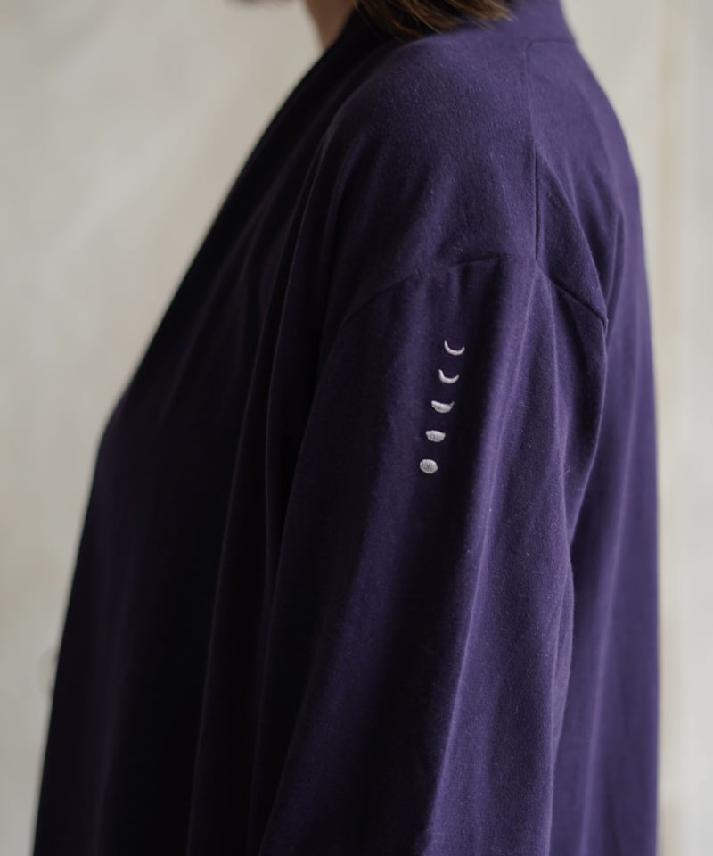 Len moon circle long slit coat SHIKON | Little