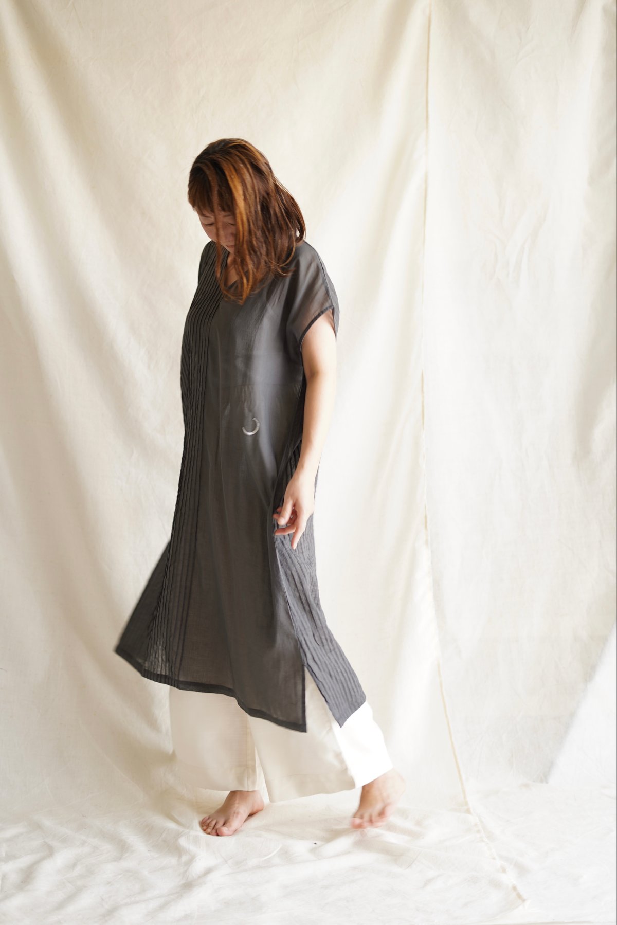 cotton pintuck OP SUMIKURO | Little Eagle