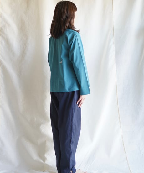 wing neck PO  SMOCKY TURQUOISE