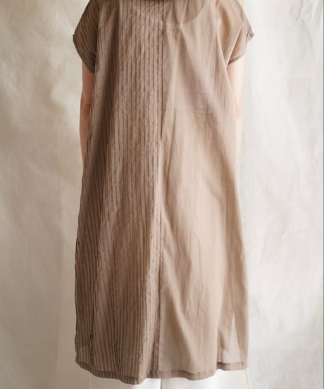 cotton pintuck OP MOCHA