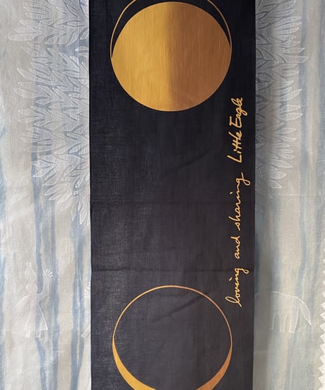 moon TENUGUI ・gold moon