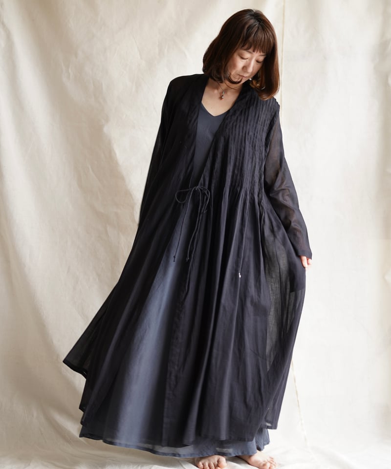 cotton pintuck cache-coeur SHIKKOKU | Little E