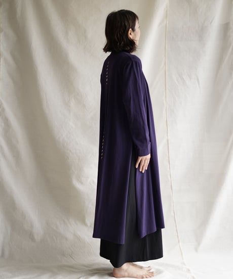 Len moon circle long slit coat  SHIKON