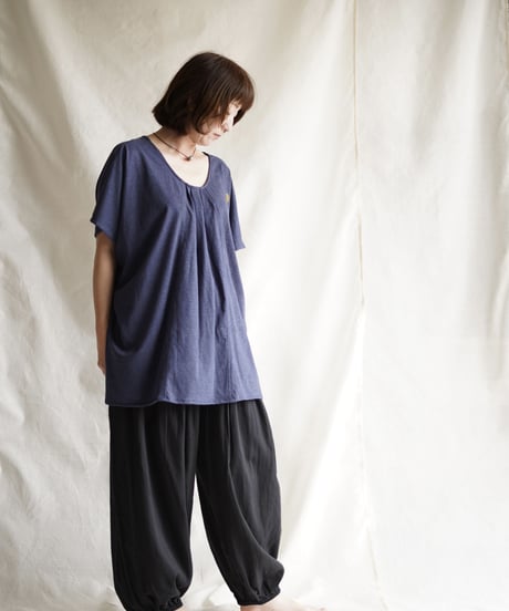cotton gather PO long  NAVY