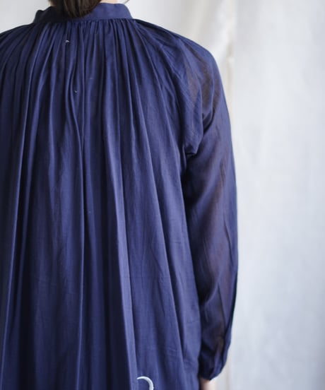cotton bretagne long coat    MIDNIGHT