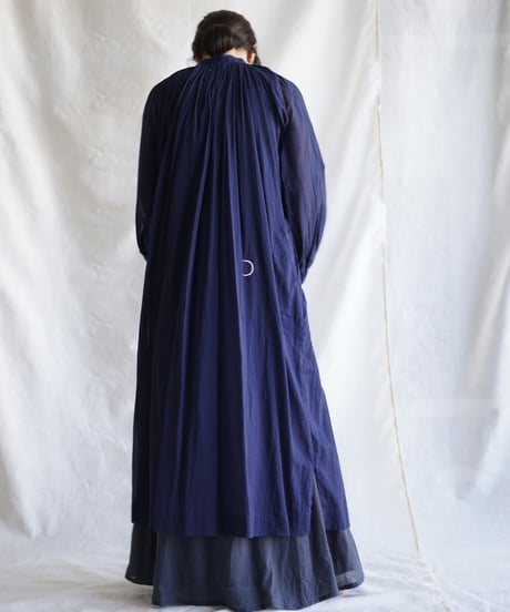 cotton bretagne long coat    MIDNIGHT