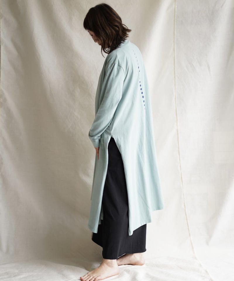 Len moon circle long slit coat USUASAGI | Litt
