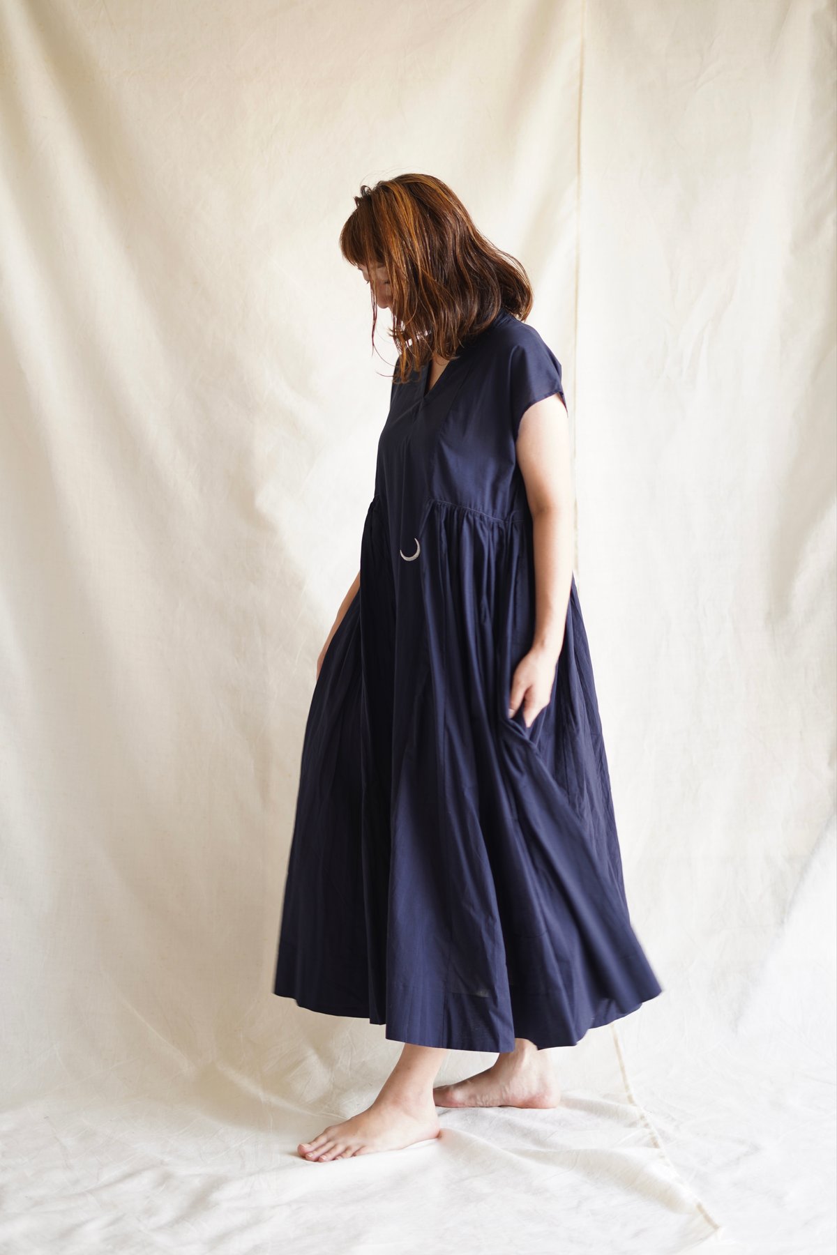 【匿名配送】 ボシュプルメット 動物柄 ノースリーブ オールインワン 黒 モード cotton gather F/S OP MIDNIGHT | Little Eagle