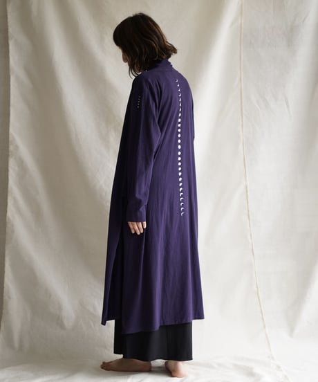 Len moon circle long slit coat  SHIKON