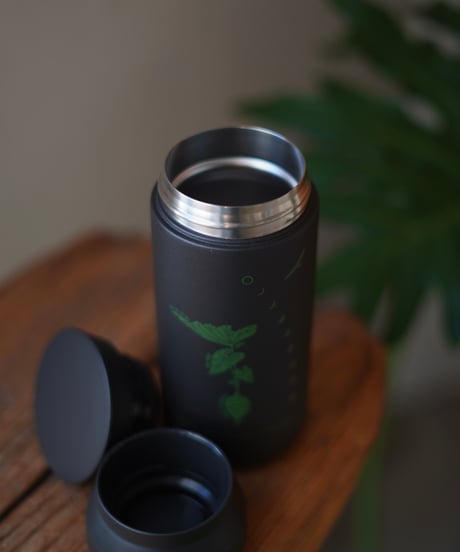 ALOHA mai e MAUI tumbler TARO 【black × silver】
