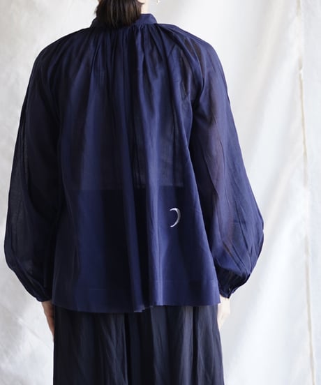 cotton bretagne blouse   MIDNIGHT