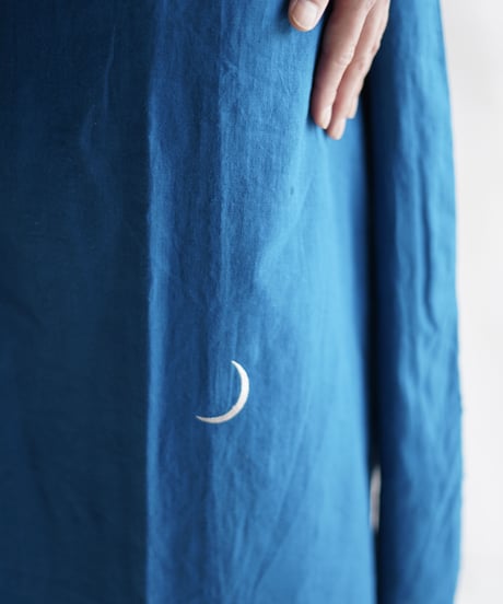 cotton linen KIMONO salon TURQUOISE