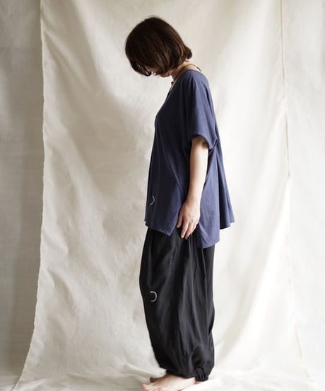 cotton gather PO long  NAVY