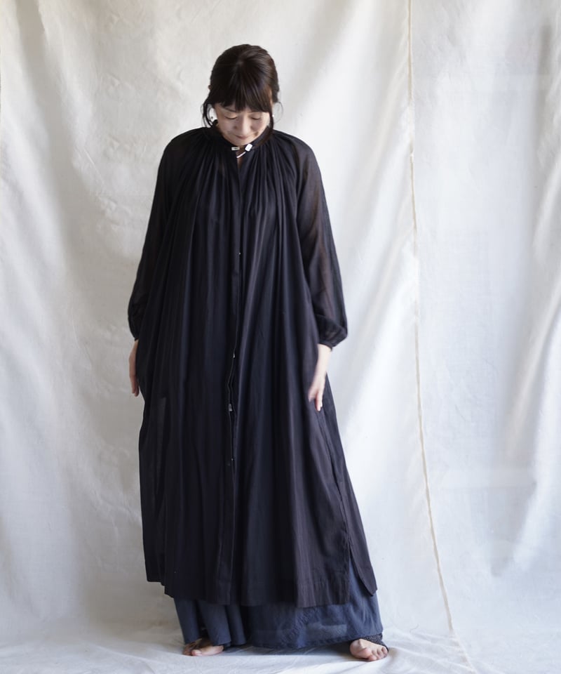 リトルイーグル　オーガニックコットン＆ヘンプロングコート cotton bretagne long coat SHIKKOKU | Little