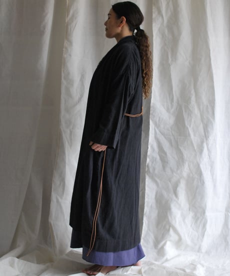 organic cotton hemp KINAGASHI coat sumikuro