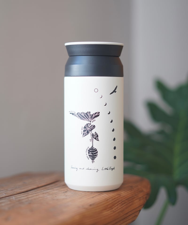 ALOHA mai e MAUI tumbler TARO 【white × black】 |