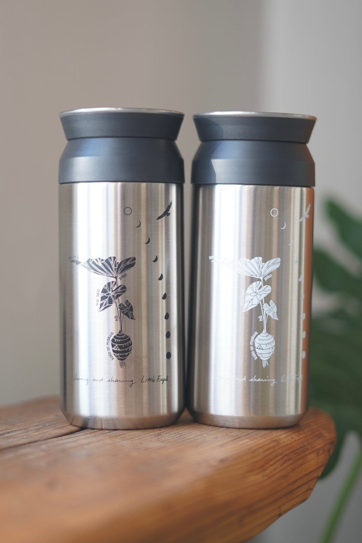 ALOHA mai e MAUI tumbler TARO 【stainless × whit