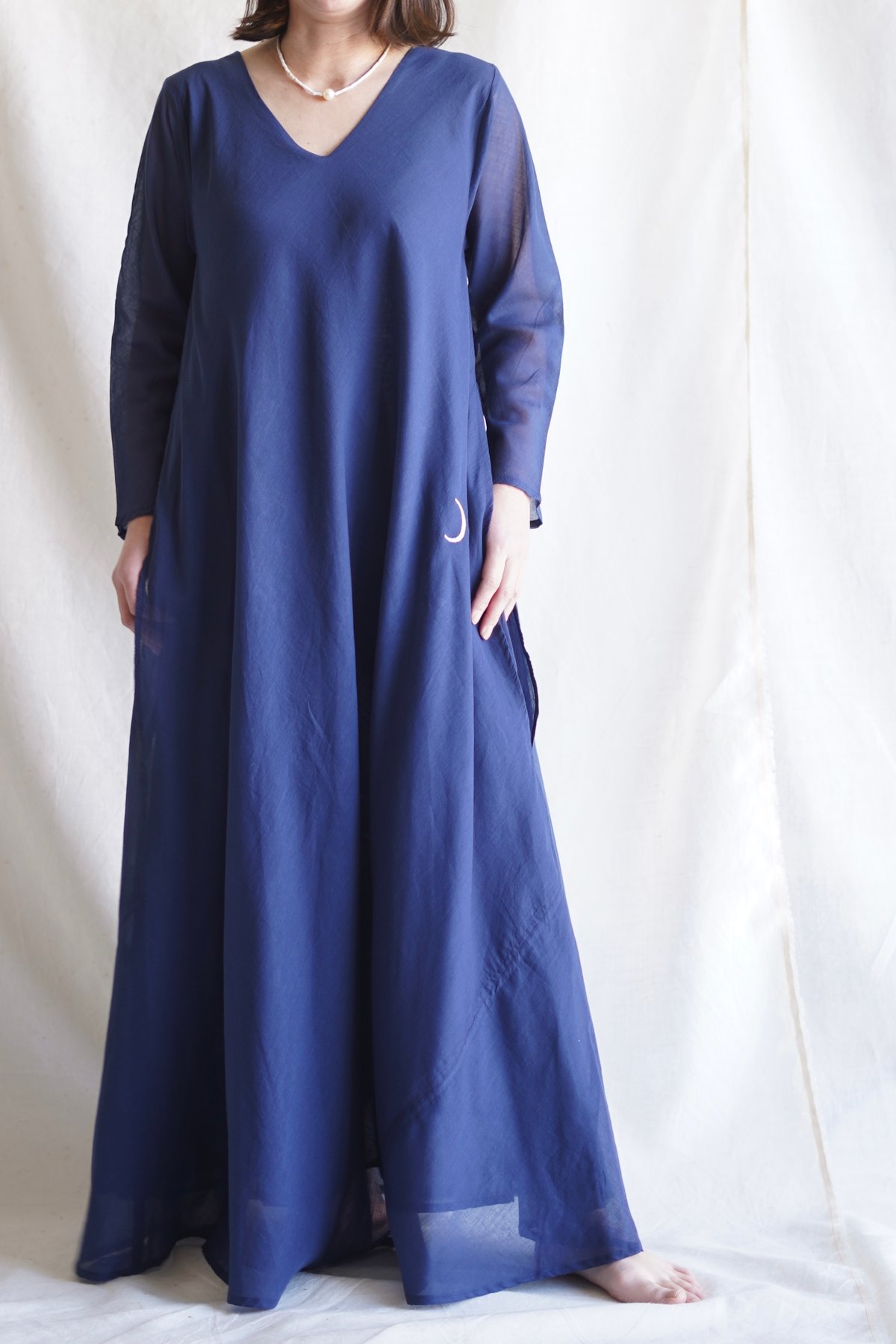 cotton flow L/S OP INK BLUE | Little Eagle