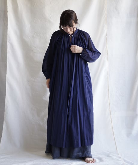 cotton bretagne long coat    MIDNIGHT