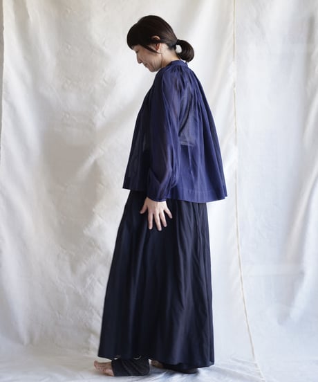 cotton bretagne blouse   MIDNIGHT