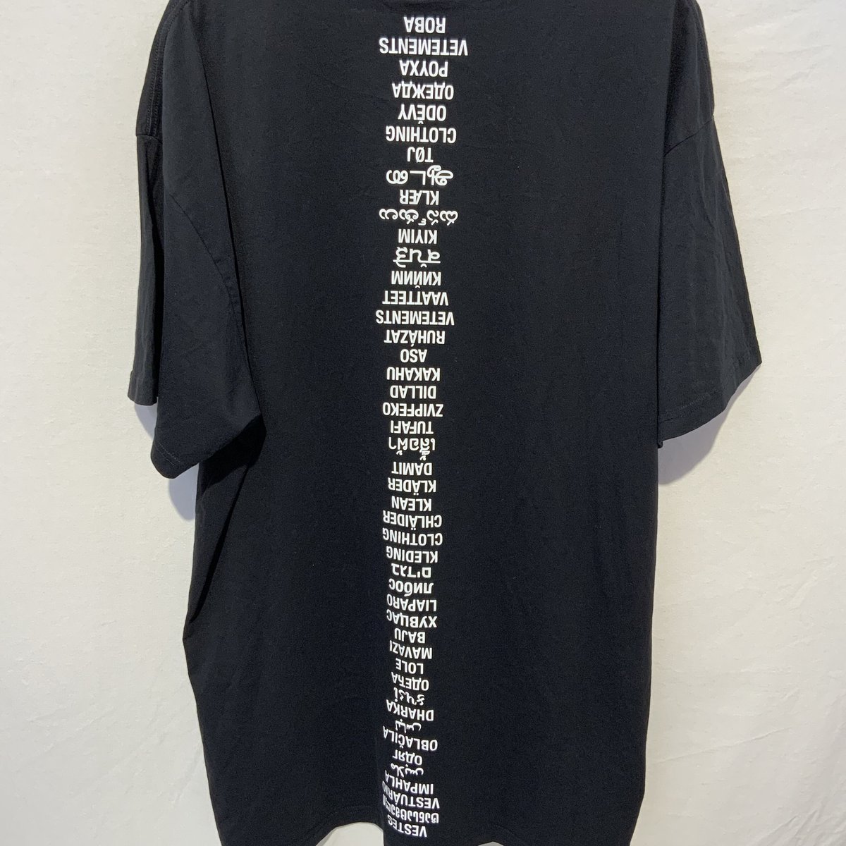VETEMENTS 19SS TRANSLATED T-SHIRT ヴェトモン トランスレイト