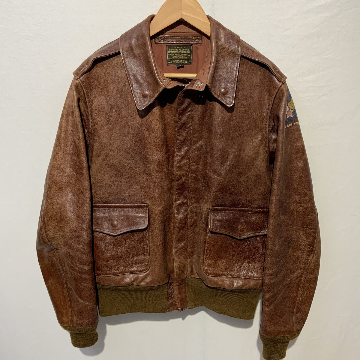 Buzz RicksonBuzzRickson's A-2 ROUGHWEAR実名復刻 - フライトジャケット