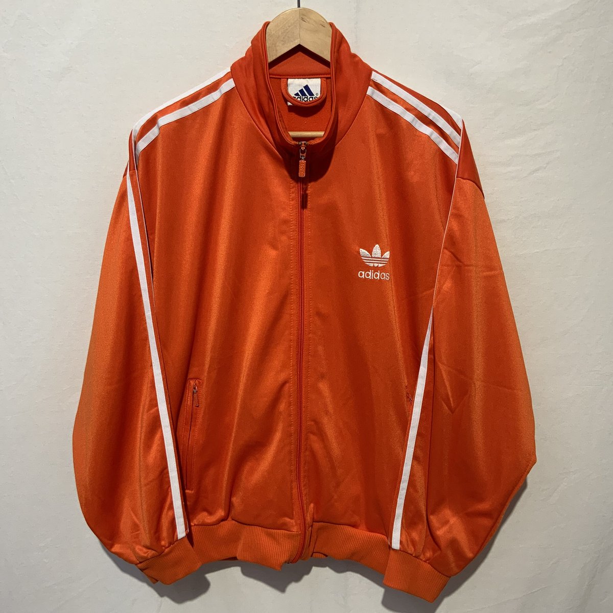 【希少】adidas 90s トラックジャケット 黒タグ オレンジ ブラウン 希少】adidas 90s トラックジャケット 黒タグ オレンジ ブラウン