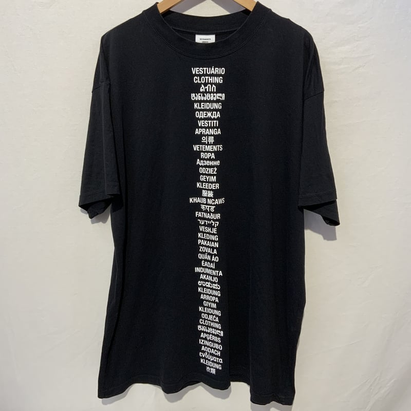 VETEMENTS(ヴェトモン)19SS TRANSLATED T-SHIRT VETEMENTS 19SS TRANSLATED T-SHIRT ヴェトモン トランスレイト