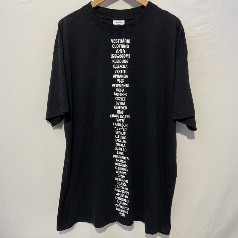 ヴェトモン Translated T-shirt トランスレイト Tシャツ M