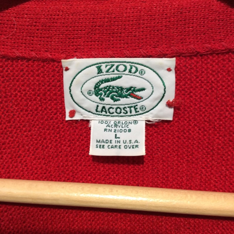 80's IZOD LACOSTE アイゾッドラコステ アクリルニット