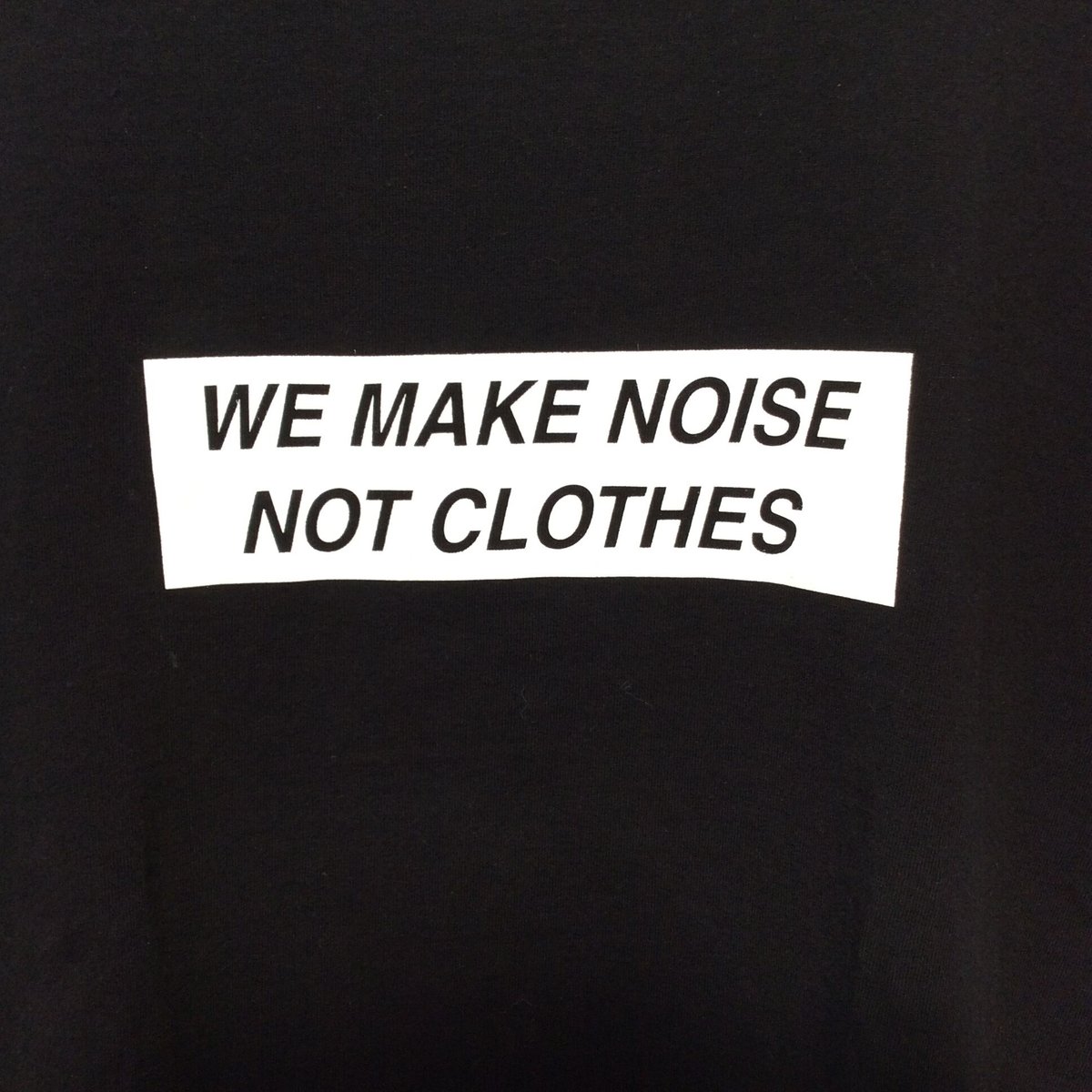 UNDERCOVER WE MAKE NOISE NOT CLOTHES アンダーカバー プリ...