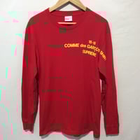 Supreme × COMME des GARCONS 15AW L/S Tee シュプリーム コムデギャルソン コラボロンT 長袖Tシャツ