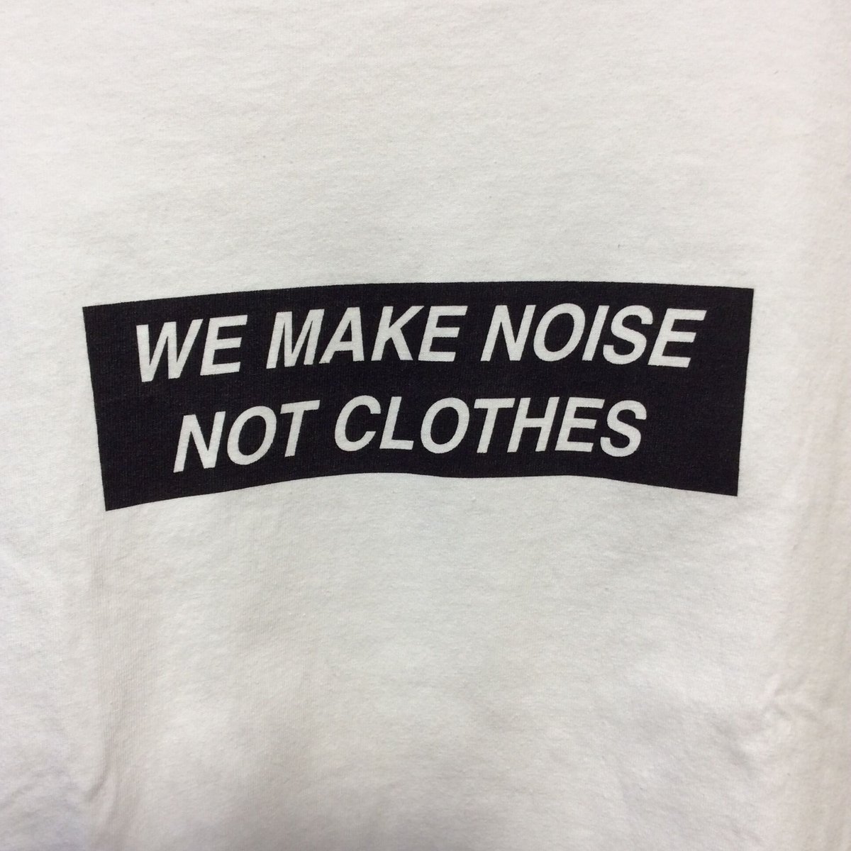 UNDERCOVER WE MAKE NOISE NOT CLOTHES アンダーカバー プリントTシャツ
