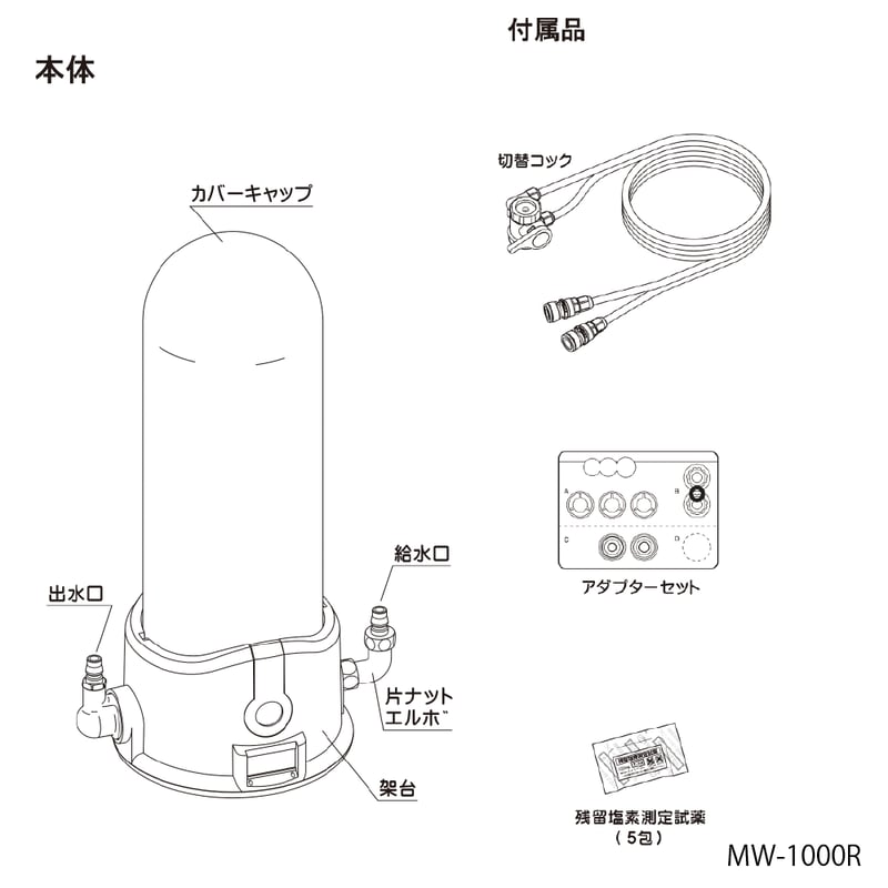 超水 MW-1000R (据置型リターン式浄水器)家庭用浄水器の最高機種