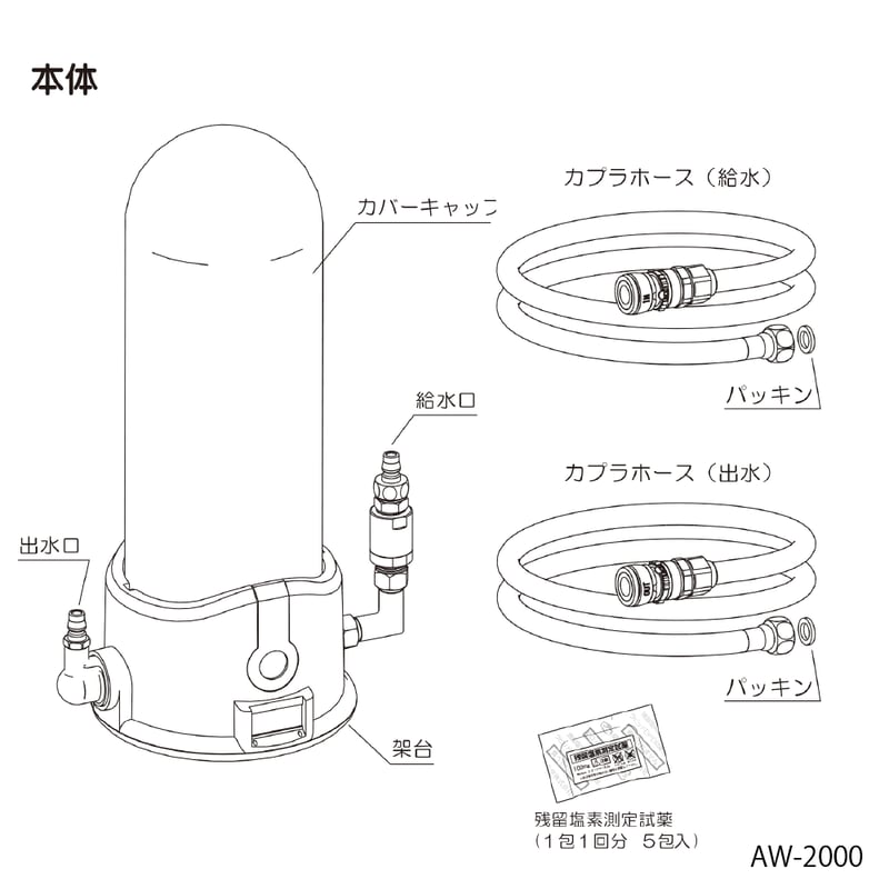 超水 AW-2000(ビルトイン・ アンダーシンクタイプ) | パイ 超水 AW-2000(ビルトイン・ アンダーシンクタイプ) | パイ