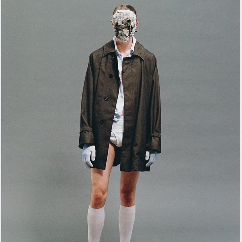 A MACHINE】Trench Coat - blanch pattern - city＆