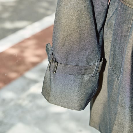 【A MACHINE】Trench Coat - blanch pattern - city＆sea