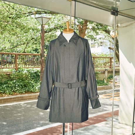 【A MACHINE】Trench Coat - blanch pattern - city＆sea