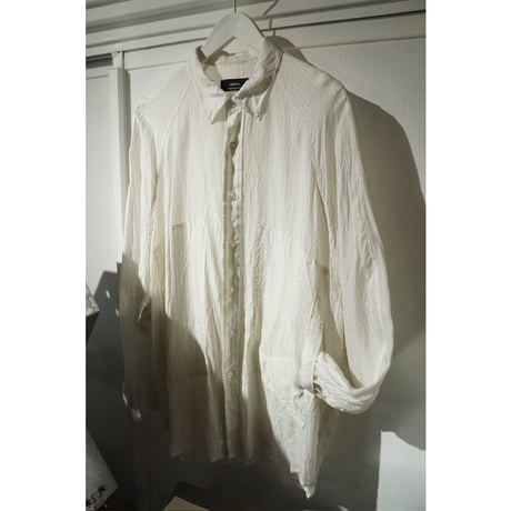 【ensou.】Big Raglan Shirt -WHITE STRIPE-